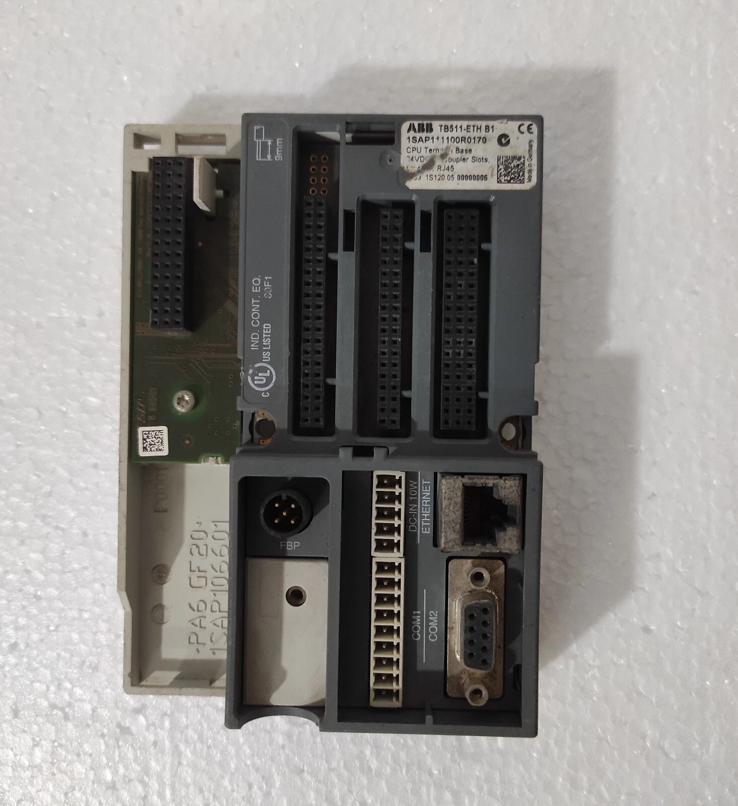 ABB TB511-ETH B1 CPU Terminal Base